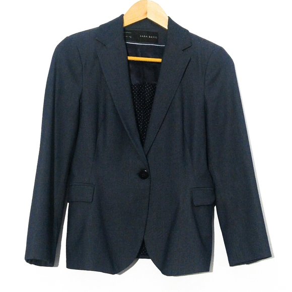 😍 Zara Blazer Navy/Dark Grey - Picture 2 of 6